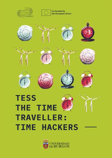 Cubierta " Tess the Time Traveller. Time Hackers"