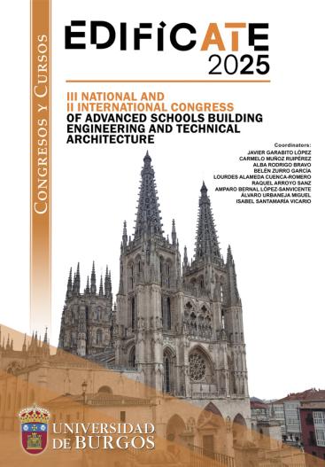 Cubierta " EDIFICATE 2025. III National and II International Congress of Advanced Schools Buildings Engineering and Technical Architecture. Proceedings book"