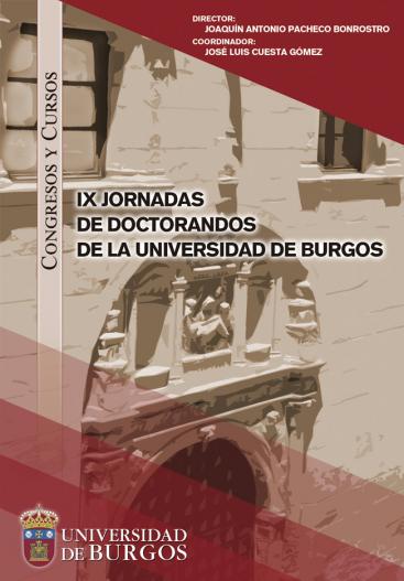 Cubierta "IX Jornadas de doctorandos de la Universidad de Burgos"