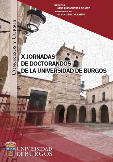 Cubierta "X Jornadas de doctorandos de la Universidad de Burgos"