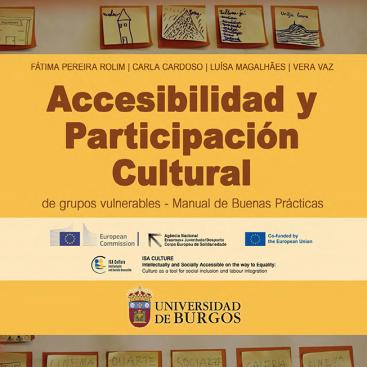 Cubierta "Accesibilidd y participación cultural de grupos vulnerables. Manual de buenas prácticas"